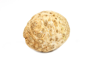 The fresh young heads of celeriac (celery)