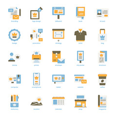 Branding icon pack for your website design, logo, app, UI. Contact and Communication icon flat design. Vector graphics illustration and editable stroke.