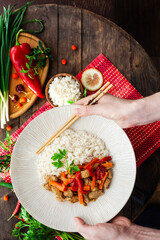 rice with vegetables