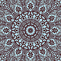 Seamless floral pattern. Ethnic Style Colorful ornamental decoration for different purposes.