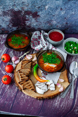 vegetable soup with meatballs