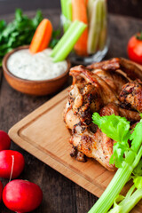 grilled chicken with vegetables