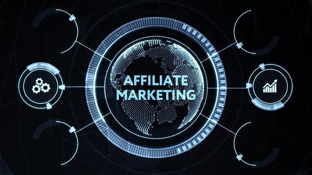 AFFILIATE MARKETING. Business, Technology, Internet and network concept.