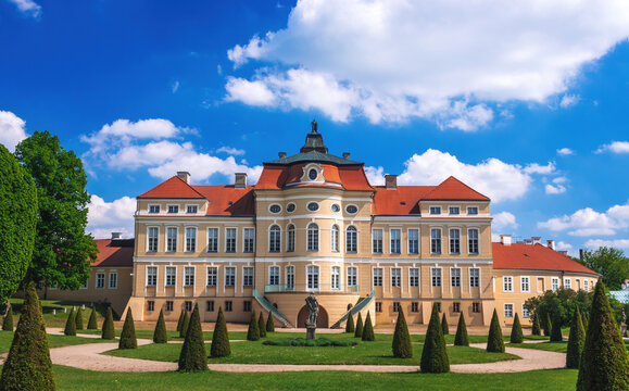 Rogalin, Wielkopolska, Poland - May 2019: Rogalin palace 
