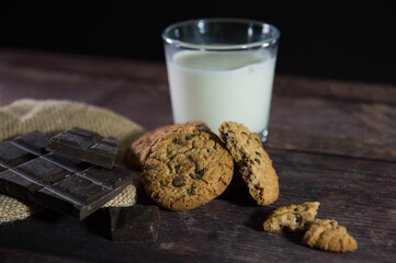 Cookies de chocolate y leche. 