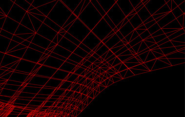 Naklejka premium abstract architecture construction vector illustration