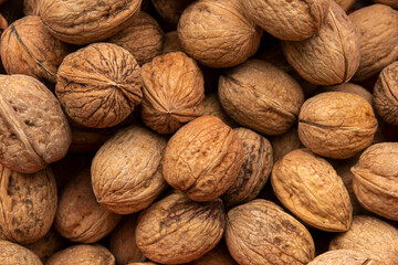 Walnuts background