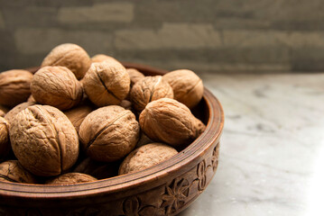 Basket of walnuts
