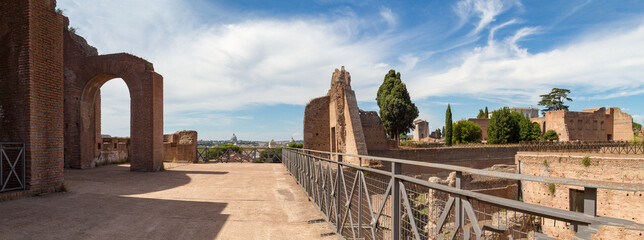 Landscape of the Roman Forum from the Palatine Hill - Rome