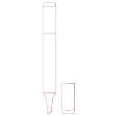 Ink marker for drawing and illustration