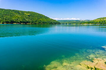 Obraz premium Grliste lake near Zajacar in Eastern Serbia