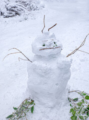 Funny, original and cute snowman
