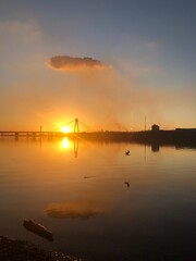 Fototapeta na wymiar industrial sunset 