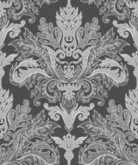 Vintage ornate background in baroque style. Seamless pattern. Wallpaper, textile design. Elegant floral ornament. Vector illustration.