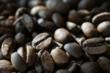 coffee beans macro