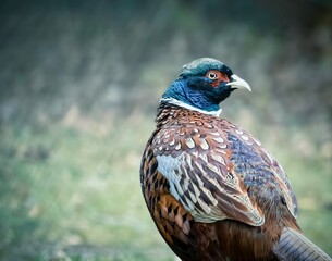 close up of a pheasant
