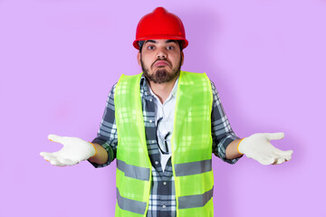 Worker hesitating to perform a task.