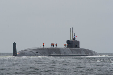 October, 2021 - Severodvinsk. Nuclear submarine "Knyaz Oleg" Russia, Arkhangelsk region