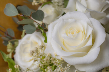 Beautiful delicate white flower bouquet