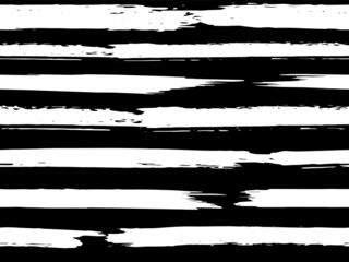 Trendy watercolor pattern with colored stripes painted with a brush. Trendy abstract seamless pattern. Sample of fashionable style. Abstract texture. Grunge background. Vector.