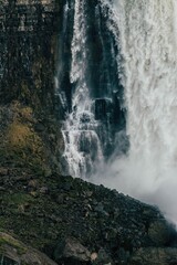 waterfall in the mountains