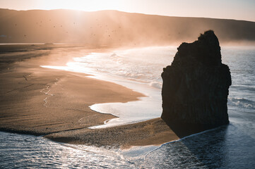 Morgenstimmung Fels Island K&uuml;ste Meer