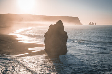 Morgenstimmung Fels Island K&uuml;ste Meer