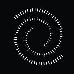 Radial speed Lines in Spiral Form for comic books . fireworks Explosion background . Vector Illustration . Starburst
 round Logo . Circular Design element . Abstract Geometric star rays . Sunburst .