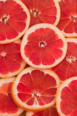 red grapefruit background