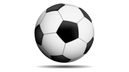 Fototapeta premium Classic soccer ball isolated on white background
