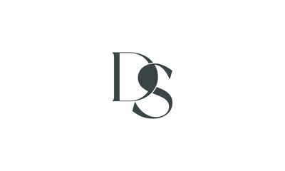 D and S initial logo design
