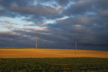 Kolory jesieni na polach o poranku. © Adam Sadlak