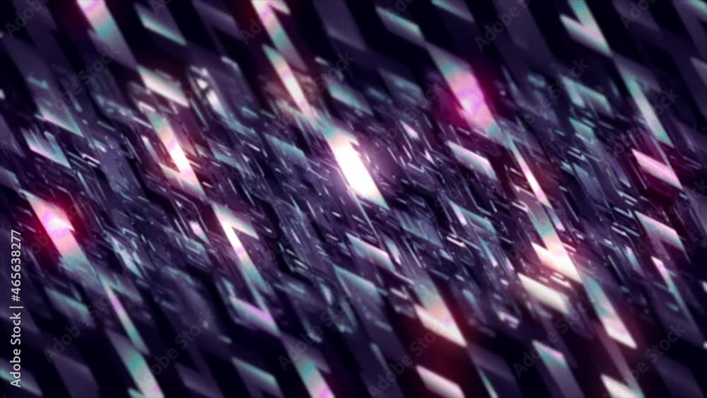 Poster futuristic stripes move in waves. motion. shiny plates move like waves. background with futuristic h