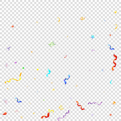 ribbon serpentine tinsel red spiral color curly