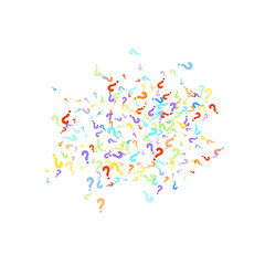 Fototapeta premium Question marks Quiz doubt survey faq public poll.