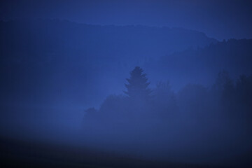 Muszyna Noc Mgły Jesień 