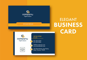 Abstract Business Card Layout