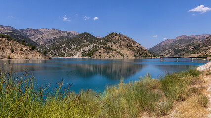 Fototapeta na wymiar El Portillo Reservoir, Castril, Granada province, Andalusia, Spain