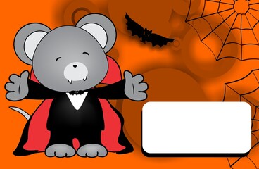 halloween background mouse character cartoon illustration 