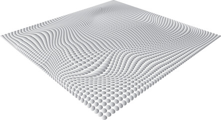 Abstract dotted background. Noise structure with Spheres