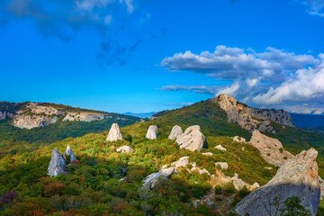 Fototapeta na wymiar TEMPLE OF THE SUN and PLACES OF POWER in Crimea