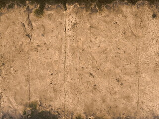 Old bridge concrete slab with smudges