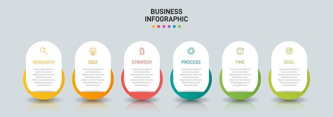 Infographic design with icons and 5 options or steps. Thin line vector. Infographics business concept. Can be used for info graphics, flow charts, presentations, web sites, banners, printed materials.