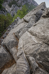 stone rocks in the mountains of Turkey