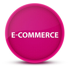 E-commerce luxurious glossy pink round button abstract