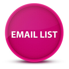Email List luxurious glossy pink round button abstract