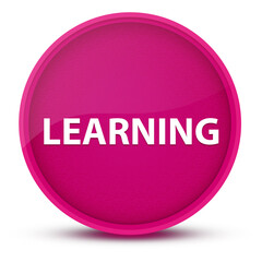 Learning luxurious glossy pink round button abstract