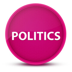 Politics luxurious glossy pink round button abstract