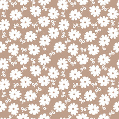 Seamless flowers pattern, floral print.