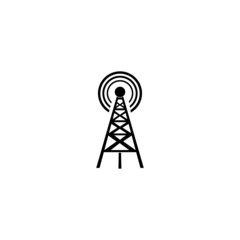 Signal tower logo vector